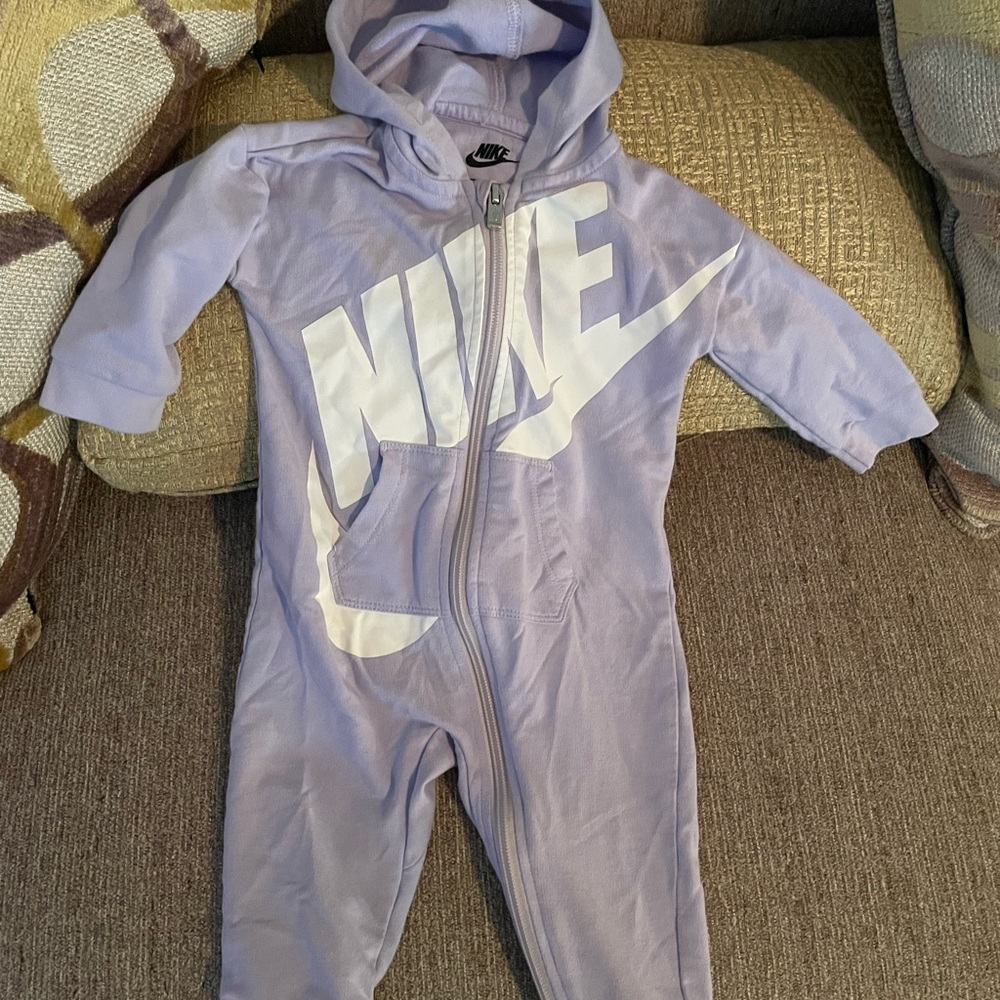 Nike Kids Light Purple Hooded Footie